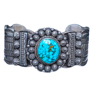 Birdseye Kingman Turquoise Bracelet | Michael & Rosita Calladitto