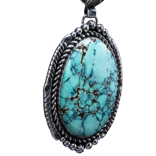 Damele Turquoise Pendant | Navajo Handmade