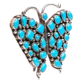Sleeping Beauty Butterfly Pin | Artisan Handmade