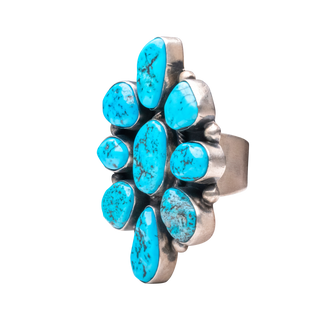 Kingman Turquoise Ring | Navajo Handmade