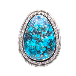 Morenci Turquoise Ring | Calvin Martinez