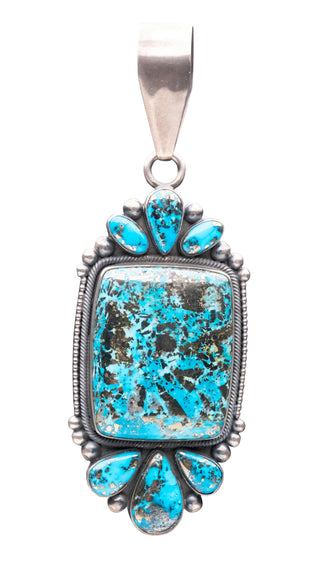 Persian Turquoise Pendant | Ernest Roy Begay