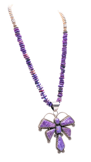 Charoite Dragonfly Necklace | Hemerson Brown