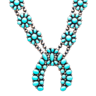 Campitos Turquoise Squash Blossom Necklace | Kathleen Chavez