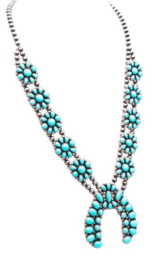 Campitos Turquoise Squash Blossom Necklace | Kathleen Chavez