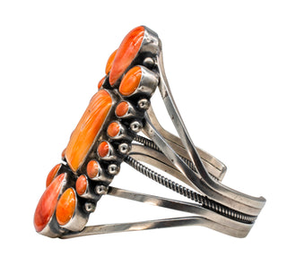 Orange Spiny Oyster Shell Cuff | Paul Livingston