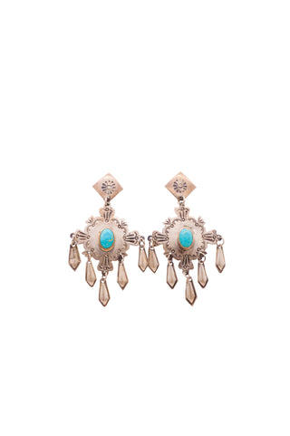 Sleeping Beauty Turquoise Earrings | Marcella James