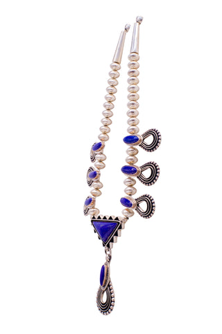 Lapis & Sterling Silver Necklace | Melvin Thompson
