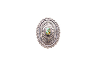 Royston Turquoise Concho Ring | Artisan Handmade