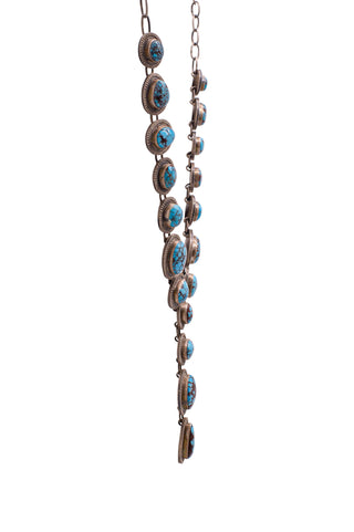 Persian Turquoise Lariat Necklace | E. Wylie