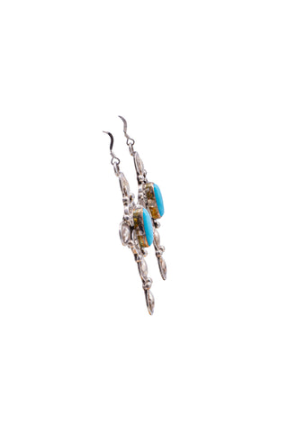 Sleeping Beauty Turquoise Cross Earrings | Laura A. Willie